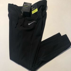 Nike Running Tights Womens Small Black Dri Fit